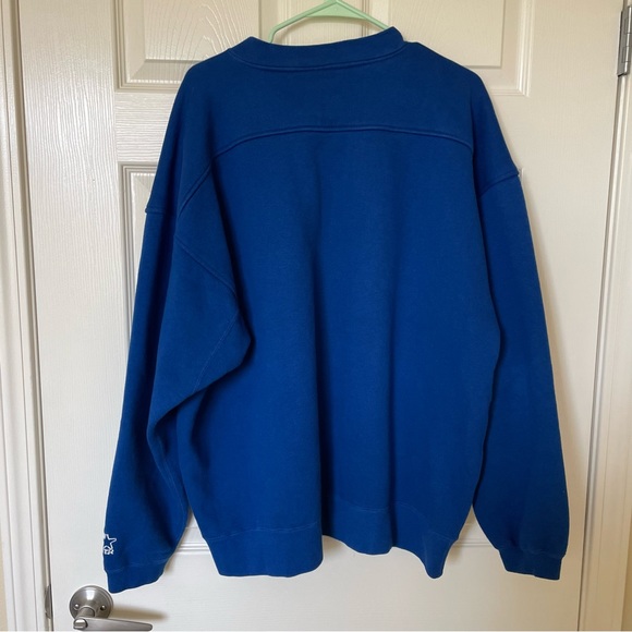 Mens Vintage Starter Patriots Sweater blue in XL - Picture 3 of 6